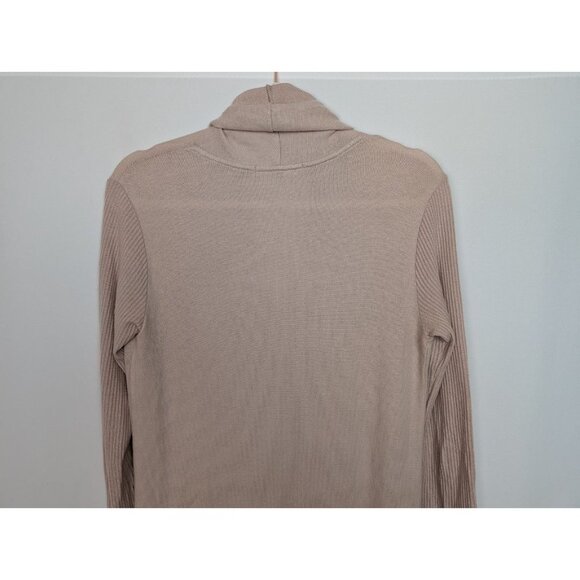 Beautiful People sz. S Cardigan Duster Jersey Knit Ribbed Knit Sleeves Sweater - Picture 9 of 13